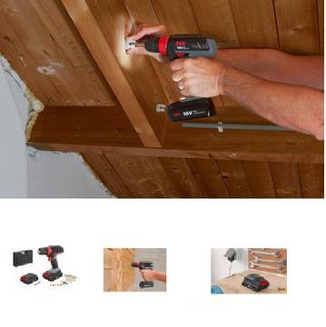 Акумулаторна бормашина Skil 1007 AR, 16V, Чанта, Аксесоари, 2 акумулатора