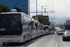 250 автобуса и 50 камиона излизат на протест в центъра на София