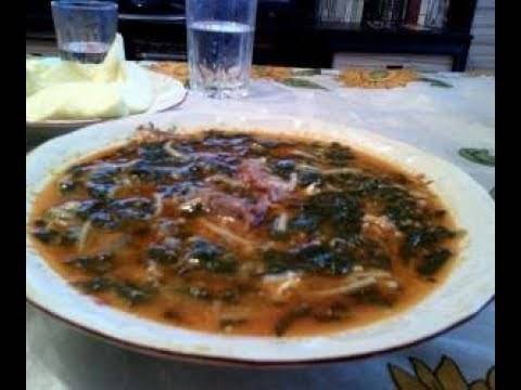 Телешка чорба със спанак