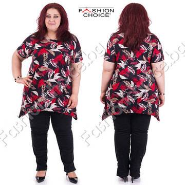 Невероятна макси туника на цветя с асиметрична кройка