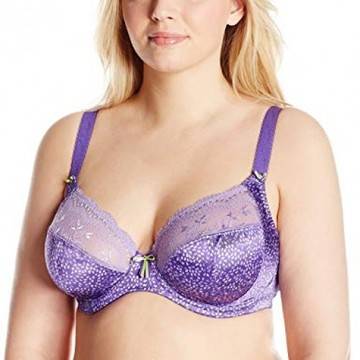 ’80E размер, дизайнерски сутиен мека чашка с банел, цвят ирис, марка Elomi