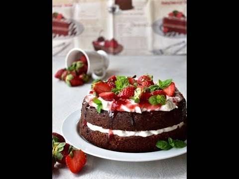 Брауни торта с ягоди