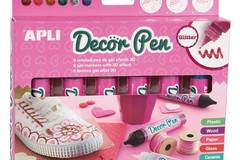 3D боя за декорация – 6 блестящи цвята – APLI Kids
