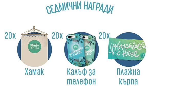 Спечелете мечтано изживяване, плажни кърпи, хамаци и калъфи за телефони от Florina Ice Tea