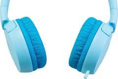 Слушалки за деца JBL JR300, Син