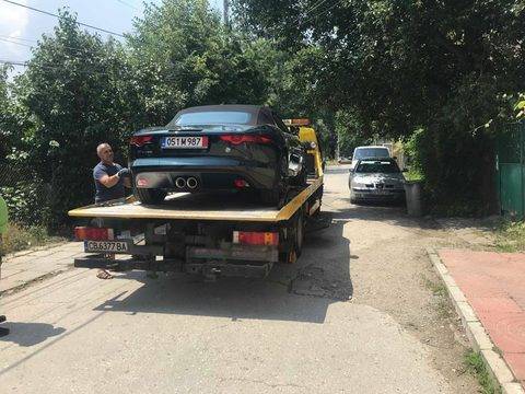 Един запазеничък Jaguar F-Type 2014 към втория си дом с нашата Пътна помощ София