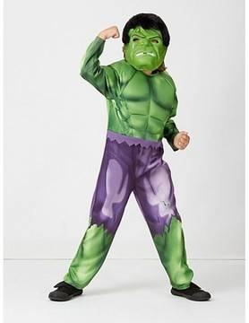 Невероятен костюм на Хълк с мускули и маска с коса