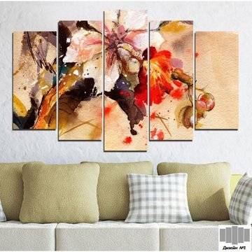 Декоративно пано за стена с рисувана Китайска роза – HD-600