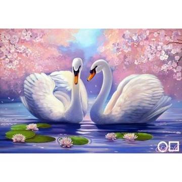 Диамантен гоблен ЛЕБЕДОВО ЕЗЕРО