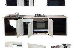 Комплект кухненски мебели Older 2A Genarom, Alb, 260 x 208 x 60 см