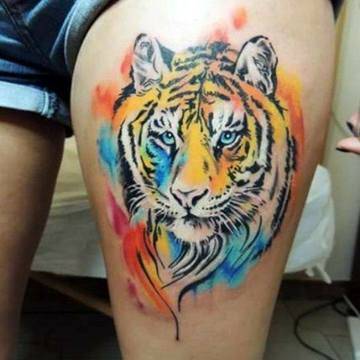 Дамски Татуировки с Тигър