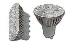 6 броя LED лунички 3W, GU10, CW, 220V