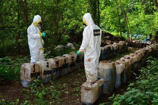 Мексиканските пехотинци заловиха рекордно количество наркотици