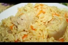 Телешко месо с ориз и моркови