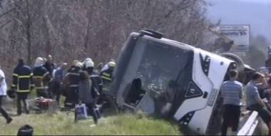 Нов инцидент с пътнически автобус, този път край Елешница