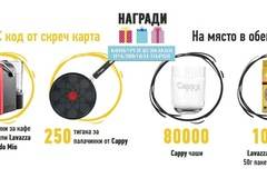 Спечелете кафемашини, тигани, кафе Lavazza и чаши Cappy