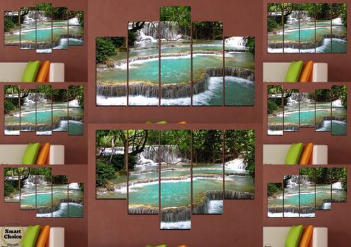 Декоративно пано за стена – Романтичен горски водопад – HD-518