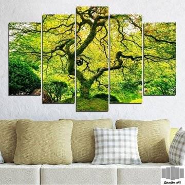 Декоративно пано за стена с красиво необикновено дърво – HD-157