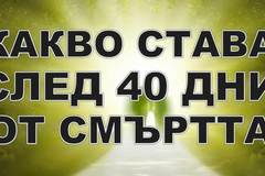 Какво се случва 40 дни след смъртта?