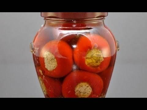 Туршия от пълнени камби