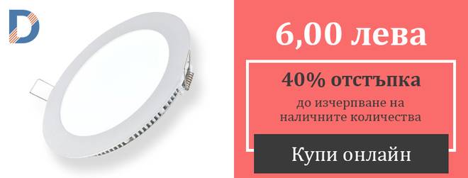 Промоция на LED панел 18W. 40% отстъпка