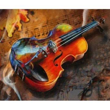 Диамантен гоблен Цигулка