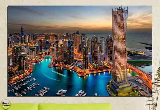 Картина пано за стена от 1 част с изглед от Дубай – HD-331-1