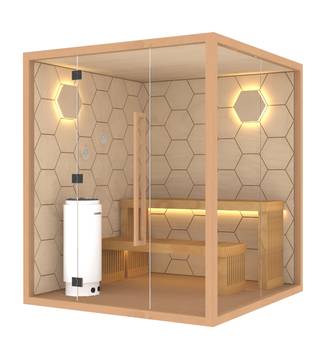 Сглобяема сауна от хемлок „Honey“