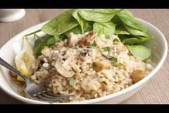 Ризото с гъби и спанак