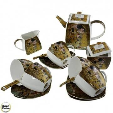 Порцеланов сервиз за чай или кафе – „Целувката“ 21 части. Модел 79-5395