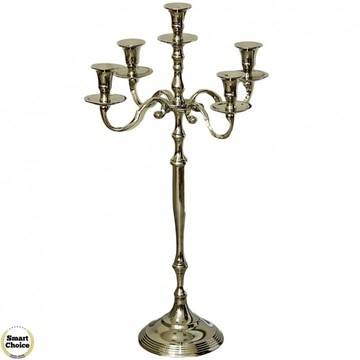 Алуминиев свещник за пет свещи „Класик“ 80 см – модел 80-7417