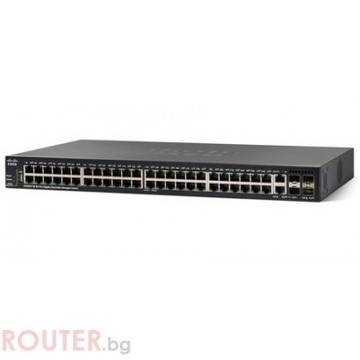 Мрежов суич CISCO SG350X-48 48-port Gigabit Stackable Switch
