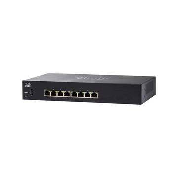 Мрежов суич CISCO SG250-08HP 8-Port Gigabit PoE Smart Switch