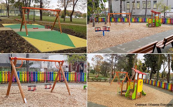 Новата детска площадка в поморийския квартал „Свети Георги“ вече е факт