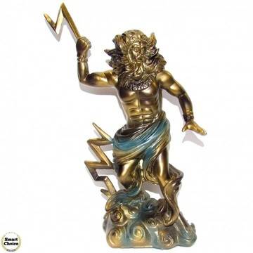 Статуетка на Зевс богът на небето, гръмотевиците и светкавиците – 25 см