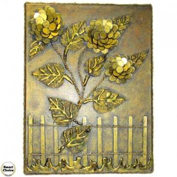 Сувенир – Пано декорация за стена „Вълшебни цветя“ – 40 см. Модел DM-9029