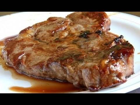 Свински пържолки с мед и соев сос