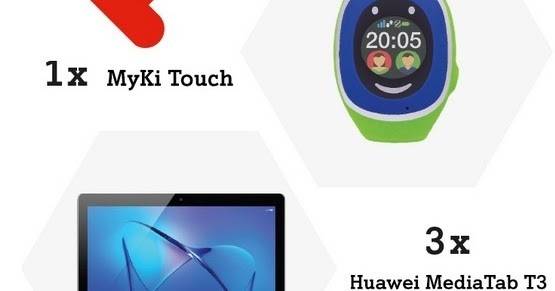 Спечелете 3 таблета Huawei MediaPad T3 10 и часовник MyKi Touch