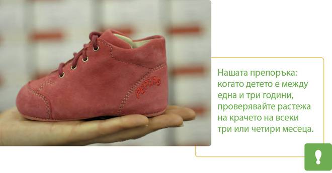 Бебешки обувки за прохождане
