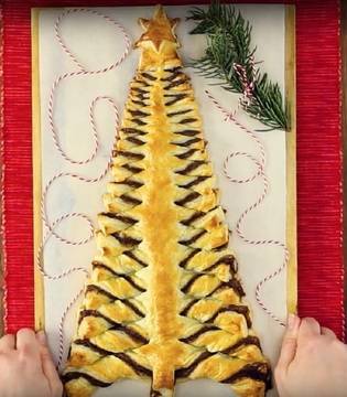 Елха от бутертесто и шоколад – невероятна красотия