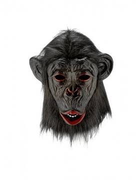 Латексова маска Маймуна /Шимпанзе/ завъзрастни с козина