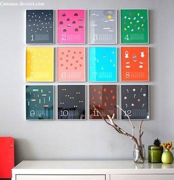 Няколко идеи как да вплетем календара в интериора