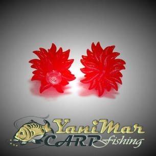 Изкуствени червеи pop up букет – червени, Pop Up силиконови червеи, изкуствена стръв за риболов и монтаж на косъм