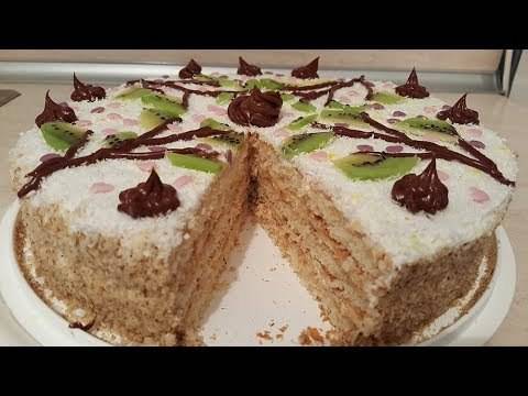 Бананова торта с готови блатове