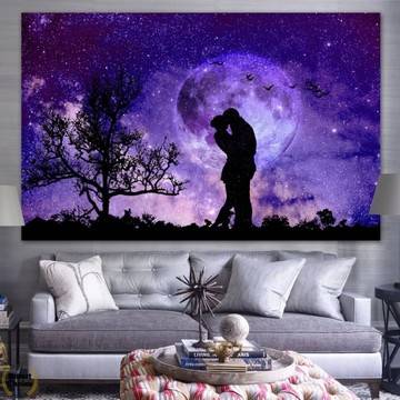 Картина пано за стена от 1 част – Космическа романтика – HD-864-1