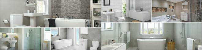 Уютна баня в стил „рустик“ с гранитогрес, имитация на дърво