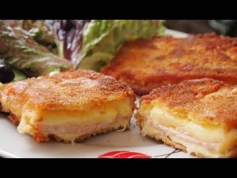 Кашкавал пане с шунка