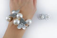 ПЕРЛЕНИ БИЖУТА ЗА СВЕТИ ВАЛЕНТИН сребърна серия подаръци за жени