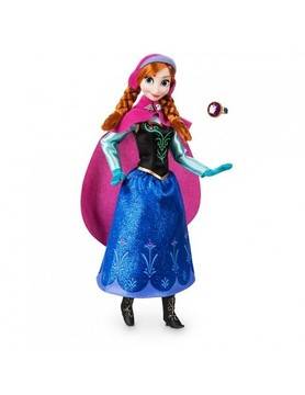 Оригинална Дисни кукла Анна от Замръзналото кралство с пръстен за детето