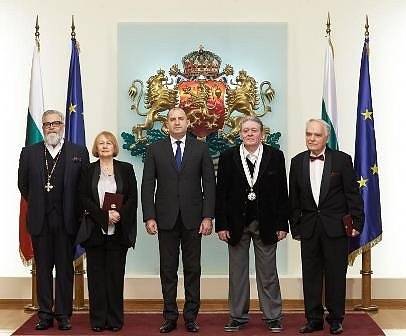 Президентът връчи държавни отличия на Михаил Белчев, Владимир Пенев, Бина Харалампиева и Минчо Хаджийски